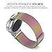 MoKo Gear S2 Watch Band, Milanese Loop Stainless Steel Mesh Bracelet Smart Watch Strap + Connector for Samsung Gear S2 SM-R720 & SM-R730 Smart Watch (NOT FIT Gear S2 SM-R735), Colorful