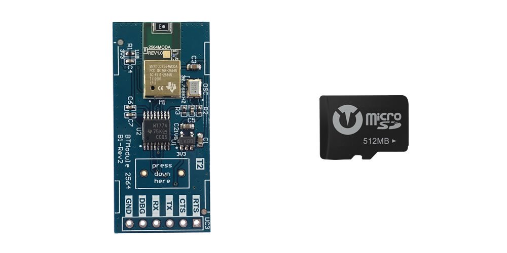 Titan Expansion Kit [Wireless and Memory] Low Latency Bluetooth Module Class 1.5 + Micro-SD Card 512Mb for the Titan Two Device