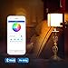 iLintek Smart LED Light Bulb,Multicolored Dimmable,Bluetooth App Group Controlled,Party Disco Color Changing,9W-Equivalent 60w,2700K-6500K Color,No Hub Required,Sunrise Wake Up Night Light(A19)
