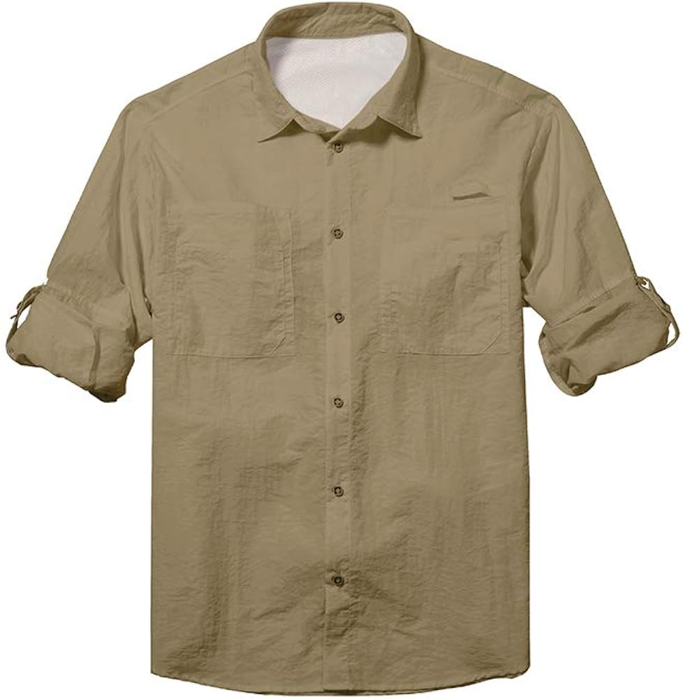 Amazon.com: Men's Long Sleeve Fishing Shirts, Sun Protection Breathable