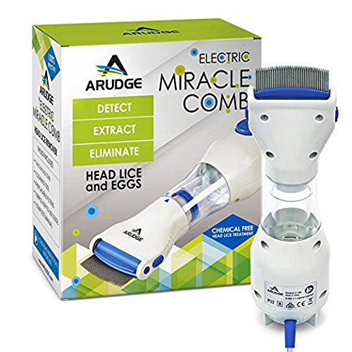 Arudge Electrical Lice Comb - Chemical-Free Head Lice Solution -Free Head Lice Solution
