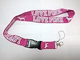 Love Pink Lanyard Key Chain Holder (Pink) by Shenton Tech