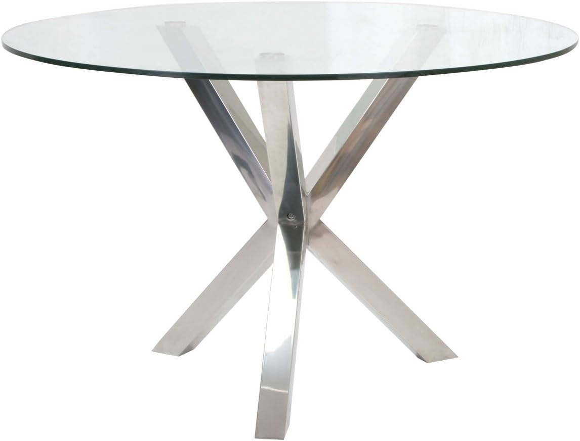 Moe's Home Collection 30Inch Redondo Glass Dining Table Amazon.ca
