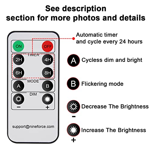 Window Candles with Remote Timers 10PCS Battery Operated Flickering