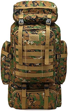 HOUSINGLOVES 60L Outdoor 3 Day Expandable Tactical Backpack,Large Army Assault Pack, Military Sport for Camping Hiking Trekking Bag School Travel Gym Carrier