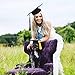 DAGEDA Pet Graduation Caps Grad Hat Pet Costume, Small Dog Graduation Hats with Gold/Yellow Tassel for Dogs and Cats Holiday or Decorations Party, Costume Accessory(Black)