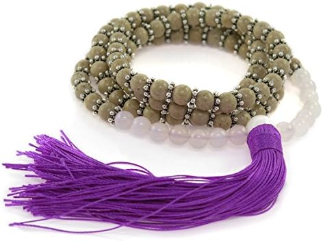 Mermaid Mala - 108 beads plus white guru bead - By Kanti Design
