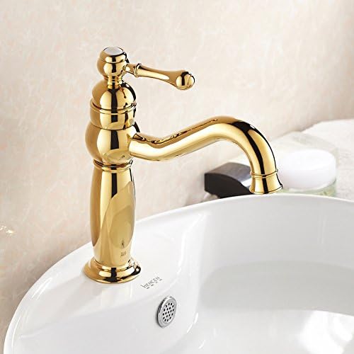YanCui@ Kitchen &amp; Bath Sink Faucet European faucet Golden Dragon copper bathroom sink basin rose gold antique faucets