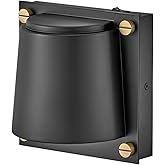 Hinkley Scout Single Light Wall Sconce, Compact, LED Included, On/Off Switch, Interchangeable Decorative Screws, Black Finish