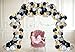 Vivuzono Balloon Garland Kit Black Gold White Assorted Balloons Strip Tape Ribbon Balloon Tying Tool Graduation Birthday Party Supplied