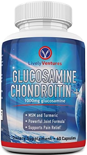 All Natural Glucosamine Chondroitin Joint Support Supplement with MSM, Turmeric and Boswellia - Joint Pain Relief - Anti Inflammatory Supplement for Women and Men