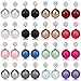 LackingOne Vintage Classic Button Pearl Studs Earrings Ball Earrings Color Shiny White