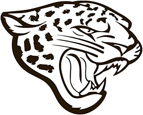 JACKS0NVlLLE JAGUARS Vinyl Sticker Decal (Black, 2" x 1.6")
