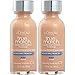 L'Oreal Paris Cosmetics True Match Super-Blendable Foundation Makeup, Creamy Natural C3, 2 Count