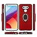 LG G6 Case,SUSAA Hybrid Defender 360 Degree Metal Ring Holder Kickstand Full Body Protection Phone Cover Case for LG G6 (2017) (Red)