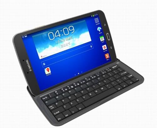 Lenk Bluetooth Aluminum Alloy Keyboard Case Cover for Samsung Galaxy Tab 3 8.0 T310/T311 T3100/T3110--Black