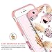 BENTOBEN iPhone 6 Plus Case, iPhone 6S Plus Case, Pineapple Dual Layer Protective Glossy Phone Case Cover, White/Rose Gold