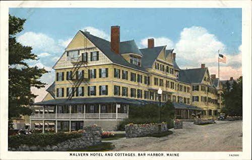 Halvern Hotel And Cottages Bar Harbor Maine Me Original Vintage