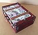 Replica vintage-style World Map Decorative wooden suitcase (HF 004B)