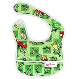 Bumkins Waterproof Starter Bib, Seuss Green Eggs (4-9 Months)