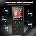 AGPTEK A20 8GB MP3 Player Lossless Sound 70 Hours Playback with FM Radio/Voice Recorder, Expandable Up to 64GB, Independent Lock & Volume Control,Black