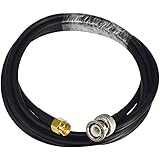 BOOBRIE SMA Cable RG58 Coaxial Cable BNC Male to SMA Male Coaxial Cable BNC Low Loss Jumper Cable 78.7 Inch for Antennas, Wir