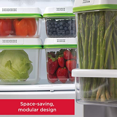 Rubbermaid 4Piece Produce Saver Containers for Refrigerator with Lids