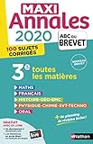 Maxi Annales 3e : Avec 100 sujets corrigés by 