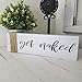 Get Naked Bathroom Decor Wood Distressed Farmhouse Signs