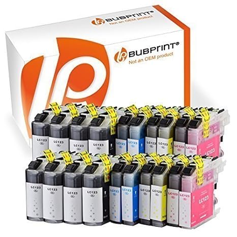 Bubprint 20 Druckerpatronen kompatibel für Brother LC-123 LC123 für DCP-J132W MFC-J4510DW MFC-J470DW MFC-J6520DW MFC-J6720DW 