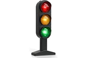 Gadpiparty Kidult Toys Traffic Light Signs Toy Traffic Light Lamp with Base Simulation Road Light Safety Traffic Lamp Crosswalk Signal Model Education Toy for Kids Pretend Play