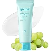 THANKYOU FARMER Grape Aqua Hyaluron Biome Cream, 10 Types Hyaluronic Acid, Non-Comedogenic, Dewy Soft Skin, Lactobacillus Ferment, Korean Moisturizer for Oily Skin 2.81 fl.oz 80ml