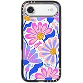 CASETiFY Compact iPhone Air Case [Slim and Sleek/Compatible with Magsafe / 4 ft. 2X Military Grade Drop Protection] - Mystic Daisy - Clear Black