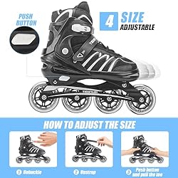 Huatinent Adjustable Inline Skates for Women and
