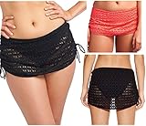 Freya Women's Spirit Shirred Skirted Hipster Bikini Bottom