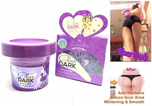 Chomnita CLEAR DARK SKIN BOTTOM WHITENING CREAM REDUCE ACNE STRETCH MARKS BLACK SKIN 100g