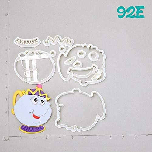 1 piece Potts Beautiful Girl Rose Design Cookie Cutter Set Custom Made 3D Printed Fondant Cupcake
