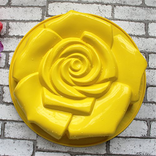 FantasyDay 11" Rose Flower Birthday Cake Mold Silicone Cake Baking Pan/Silicone Mold for Anniversary Birthday Cake, Loaf, Muffin, Brownie, Cheesecake, Tart, Pie, Flan, Bread and More #1 - Thumbnail 5