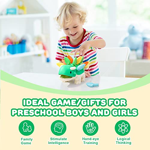 Lanedo Montessori Toys for 1 2 3 Year Old Boy,Dinosaur Fine Motor