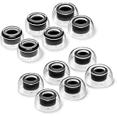 AZLA Crystal Ear Tips for Bose QuietComfort Ultra 2 - Replacement Tips | Compatible with Bose QuietComfort Ultra 2, 1, Bose QC Earbuds II, Grippy Surface for Active Lifestyle, Original Sound
