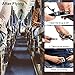 Airplane Seat Belt Extender, 7-32 inch Adjustable Portable Airline Seatbelt Extender, Fits All Airlines EXCEPT Southwest (Black)