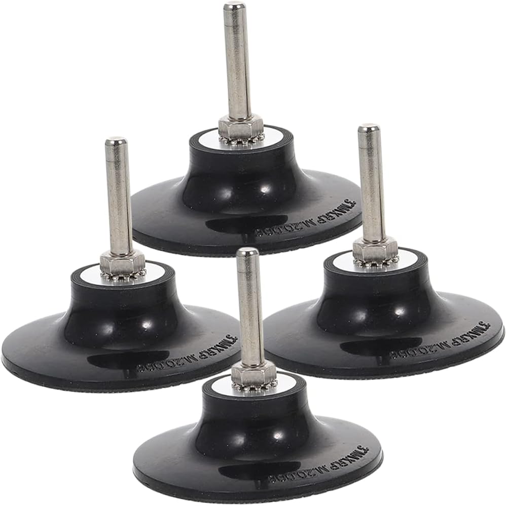 VILLFUL 4pcs 69mm Disc Pad Holder Drill Sander Adapter Roll Lock Sanding Disc