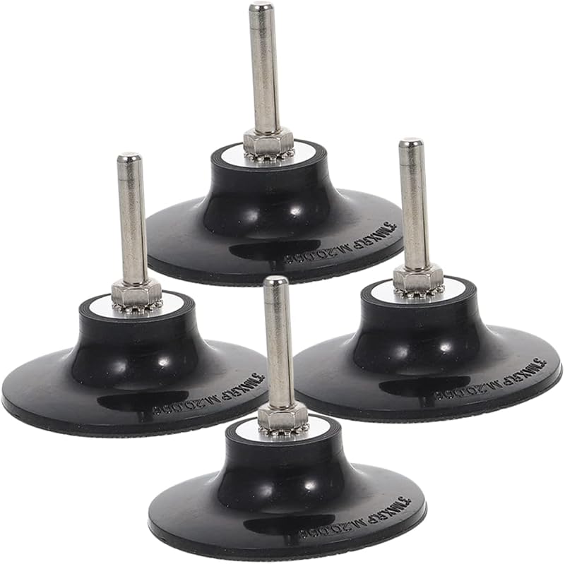 VILLFUL 4pcs 69mm Disc Pad Holder Drill Sander Adapter Roll Lock Sanding Disc