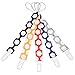 Pacifier Clip - 5 Pack | Unisex | 2-Sided Design | Best Universal Pacifier Holder Set for Girl/boy, Teething Ring Toys, Blankets, Drool Bibs | Perfect Baby Shower Gift