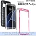 Galaxy S7 Edge Case, COVRWARE [Iron Tank] w/ [Full-Coverage Screen Protector] Heavy Duty Full-Body Rugged Holster Armor [Brushed Metal Texture] Case [Belt Clip][Kickstand], Pink