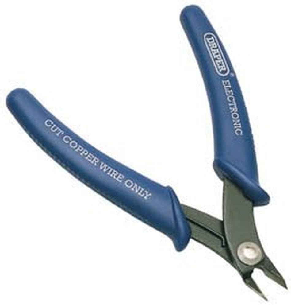 Draper 52590 Electronic Thin Jaw Nipper, 32A, 130mm , Blue