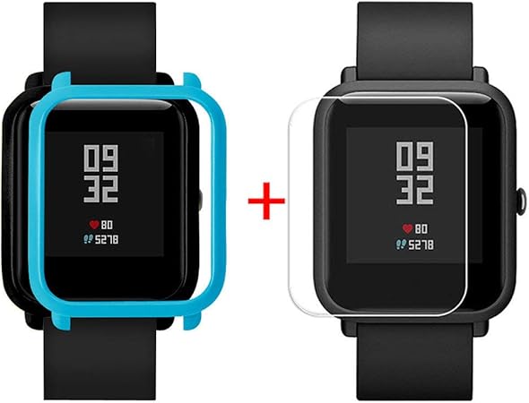 Protector para xiaomi huami amazfit bip Youth,❤️ riou Funda de protección para xiaomi huami amazfit bip smartwatch Reloj Fundas de Carcasa PC Material ...