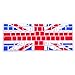 HDE MacBook Pro 13 Inch Retina Case Hard Shell Cover Rubberized Soft Touch Plastic with Silicone Keyboard Skin Fits (No CD Drive) Model A1425 and A1502 (UK Flag)