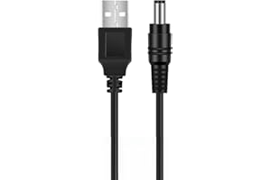 MagiciansBox Charger Cable Compatible with Bitvae D2/S2/R1/R2 Electric Toothbrush,USB to DC3.5 Charging Cable Compatible with Bitvae C2/C5/C6 Water Flosser,3.3FT Power Cord,Black.