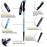 Ohuhu 22 Inch To 56 Inch Retractable Anti Shock Trekking Poles / Hiking Poles